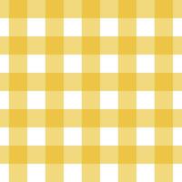 Gingham seamless pattern with Yellow and white color, checkerboard background, square, tablecloth, Vector illustration.