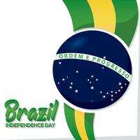 Brazil independence day background Vector