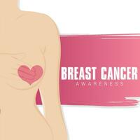 Colored breast cancer awareness campaign Vector