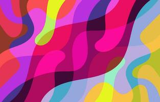 Colorful Abstract Groovy background design vector