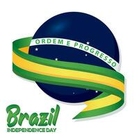 Brazil independence day background Vector