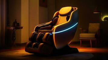 An electric massage chair. Generative Ai photo