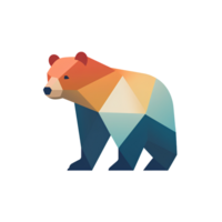 orso cartone animato ai generativo png