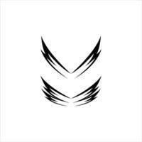 Wing black Logo Template vector illustration design