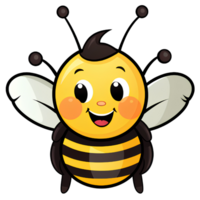 abeille dessin animé ai génératif png