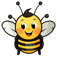 abeja dibujos animados ai generativo png