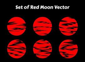 red moon vector illustration. japanese red moon abstract vector. red circle abstract vector illustration. abstract circle.