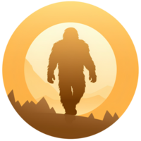 Bigfoot Karikatur ai generativ png