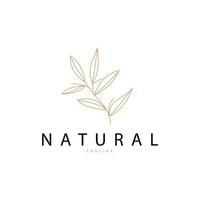 Minimalist Feminine Botanical Flower Beauty Line Plant Logo, Design Vector illustration