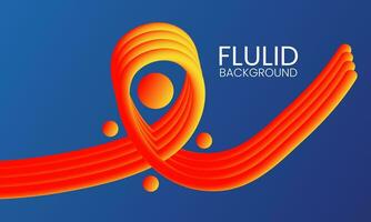 d Fluid background template design or vector art illustration