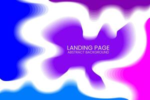 Liquid landing page 3d drops mass tool gradient abstract beautiful modern vector art