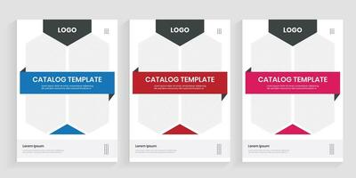 New printable product catalog or lookbook template vector