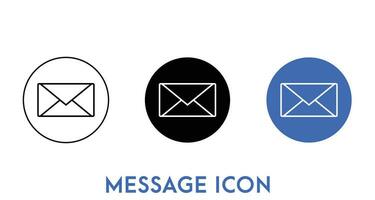 Message icon in Vector