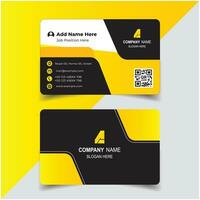 Professional business card design template vector