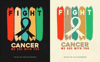 Cancer Day medical t shirt design vector template