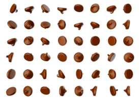 diffusion de savoureux Chocolat frites 3d illustration png