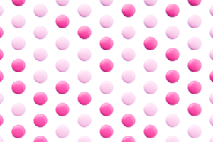 Pink and white coated chocolate candies . 3d rendering png