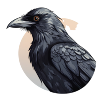 crow cartoon ai generative png