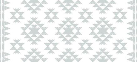 gris conopial étnico resumen antecedentes. sin costura en tribal, gente bordado, nativo ikat tela. rombo geométrico Arte ornamento impresión. diseño para alfombra, fondo de pantalla, envase, textil, decorativo. vector