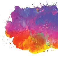 vector abstract background with a colourful watercolour splatter design