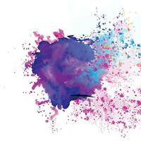 vector abstract background with a colourful watercolour splatter design