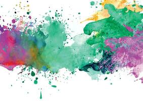 vector abstract background with a colourful watercolour splatter design