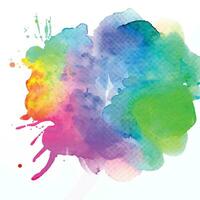 vector abstract background with a colourful watercolour splatter design