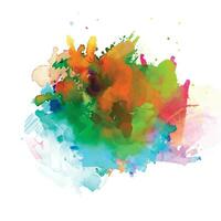 vector abstract background with a colourful watercolour splatter design