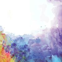 vector abstract background with a colourful watercolour splatter design