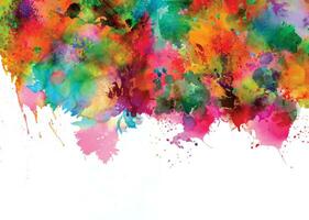 vector abstract background with a colourful watercolour splatter design