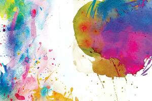 vector abstract background with a colourful watercolour splatter design