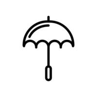 umbrella icon line style vector