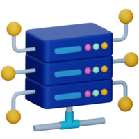 Daten Verbindung 3d Rendern isometrisch Symbol. png