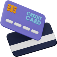 Credit card 3d rendering isometric icon. png