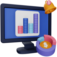 Business analyst 3d rendering isometric icon. png