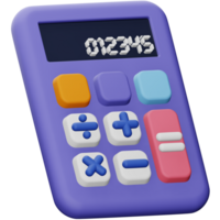 calculadora 3d ícone isométrico de renderização. png