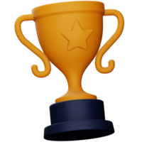 Trophy 3d rendering isometric icon. png