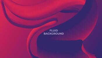 Red Abstract fluid wave. Modern poster with gradient 3d flow shape. Innovation background design for landing page. Vector