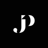 jp inicial letra logo vector