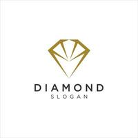 plantilla de diseño de logotipo de concepto de diamante creativo vector