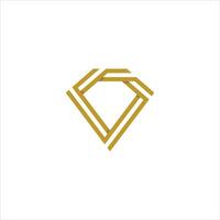 plantilla de diseño de logotipo de concepto de diamante creativo vector