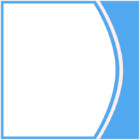 Blau und Weiß Rahmen Basic gestalten png