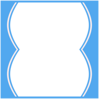 Blau und Weiß Rahmen Basic gestalten png