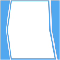 Blau und Weiß Rahmen Basic gestalten png