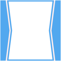 Blau und Weiß Rahmen Basic gestalten png