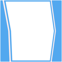 Blue And White Frame Basic Shape png