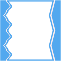 Blau und Weiß Rahmen Basic gestalten png