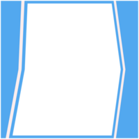 Blau und Weiß Rahmen Basic gestalten png