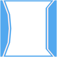 Blau und Weiß Rahmen Basic gestalten png