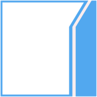 Blue And White Frame Basic Shape png